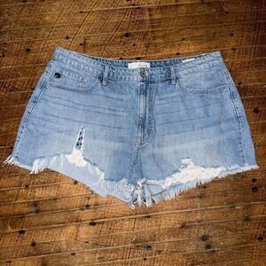 Kancan 2x distressed cutoff Daisy Duke shortie shorts